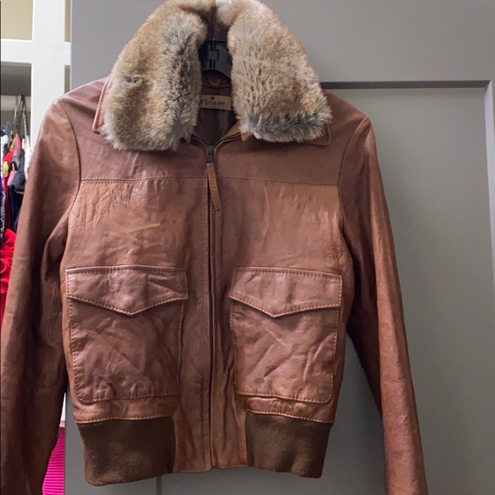 Leather jacket